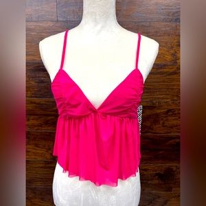 Women's HOT PINK crop top